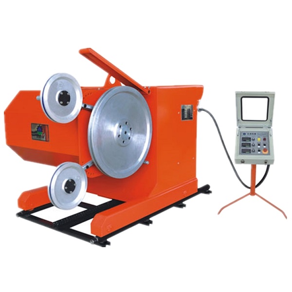 Diamond wire saw cutting machine